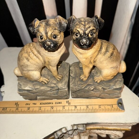 VTG 1990s Chrisdon Pug Realistic Resin Dog Sculpture Indoor Outdoor Expo Inc MCM - Picture 6 of 15